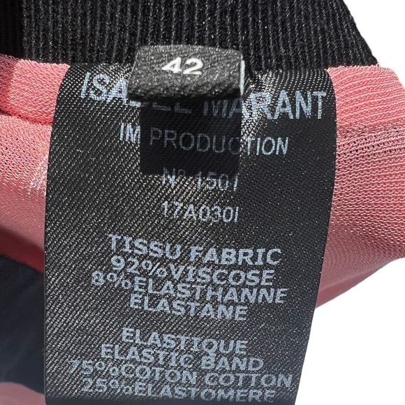 Isabel Marant Slim Pink Ruffle Flutter Knit Max Yoga pants No 1501, Size 42 - Picture 5 of 9